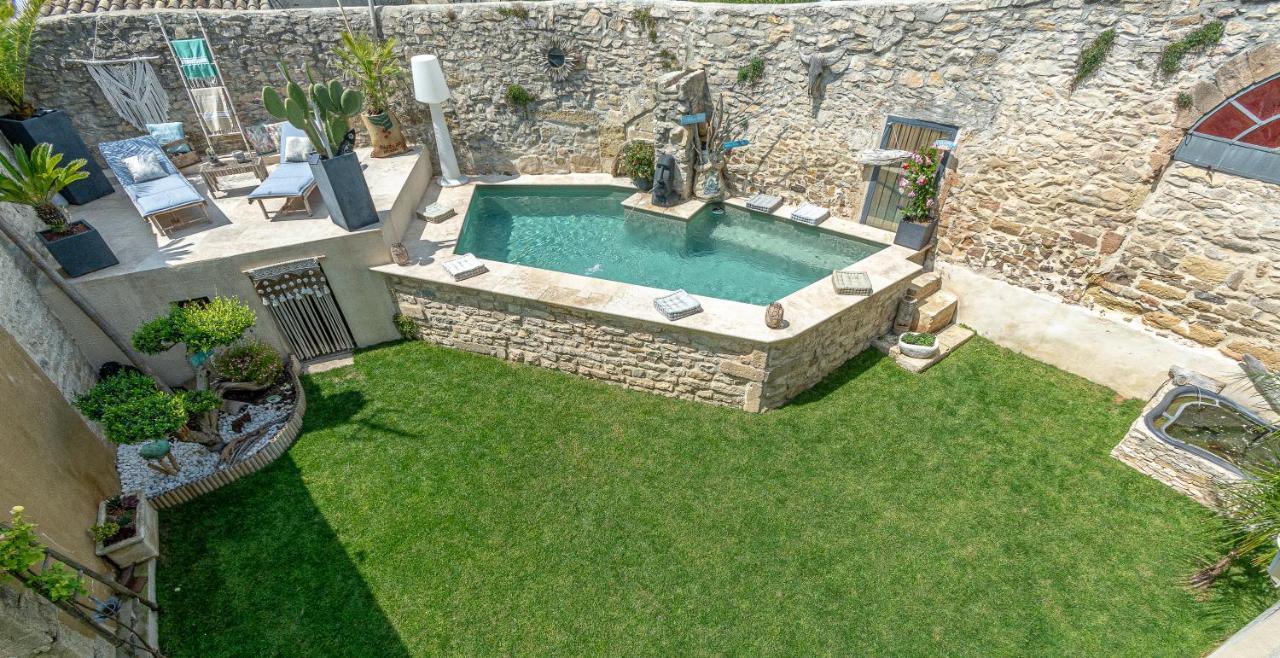 Le Baratier - Demeure De Charme Sauna & Piscine Calvisson Esterno foto